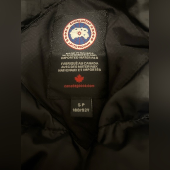 Canada Goose Black Mens Small Lodge Jacket